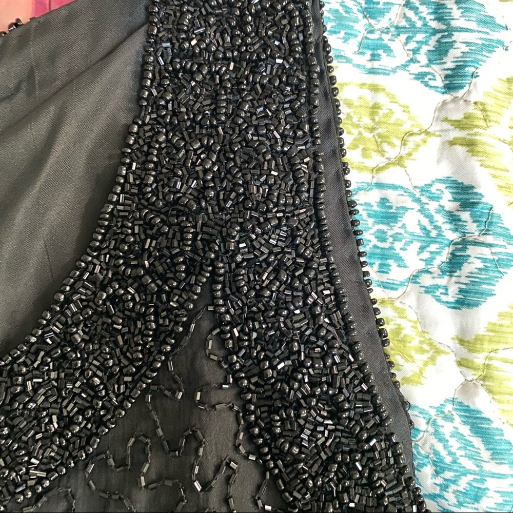 ✨HP✨ Vintage Laurence Kazar Beaded Silk Cocktail Dress - Picture 12 of 14